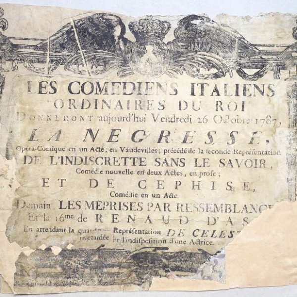PLACARD POUR L'OPÉRA COMIQUE
