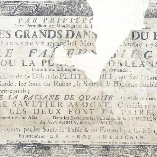 PLACARD POUR LE THÉÂTRE