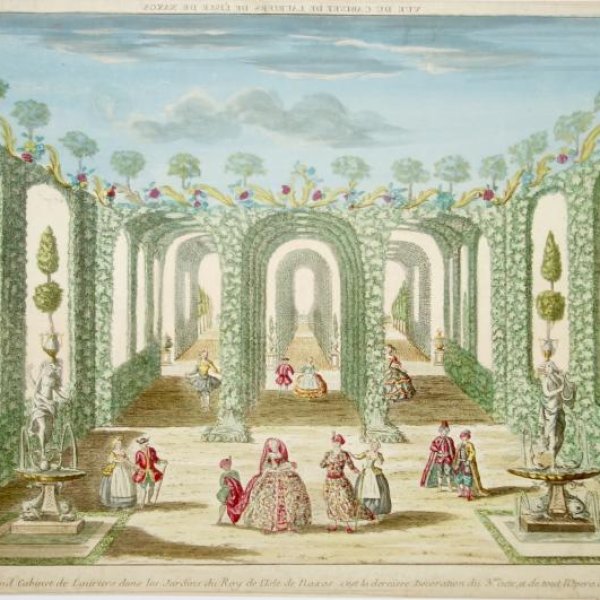 VUE D'OPTIQUE XVIIIe SIECLE