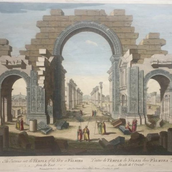 VUE D'OPTIQUE XVIIIe SIECLE