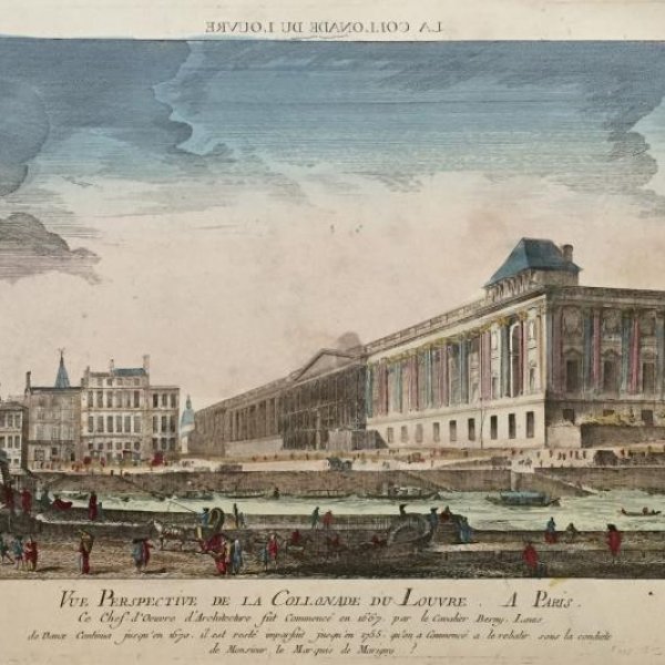 VUE D'OPTIQUE DU XVIIIE SIECLE