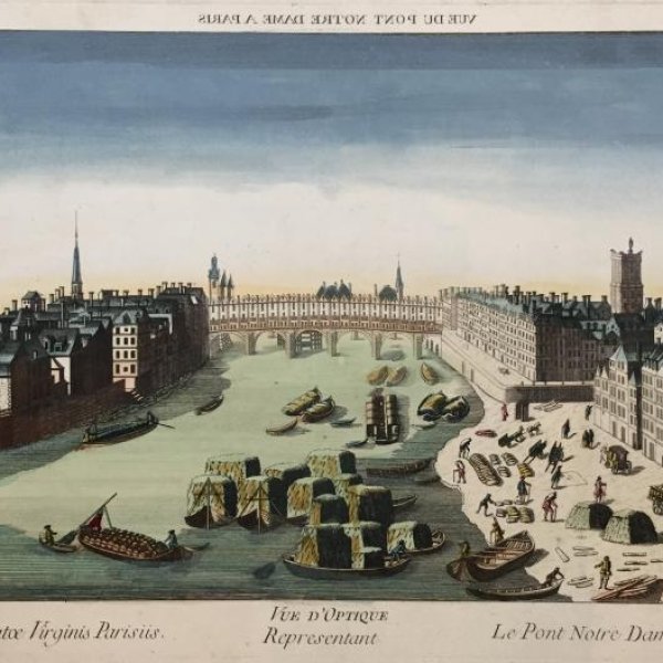 VUE D'OPTIQUE DU XVIIIE SIECLE