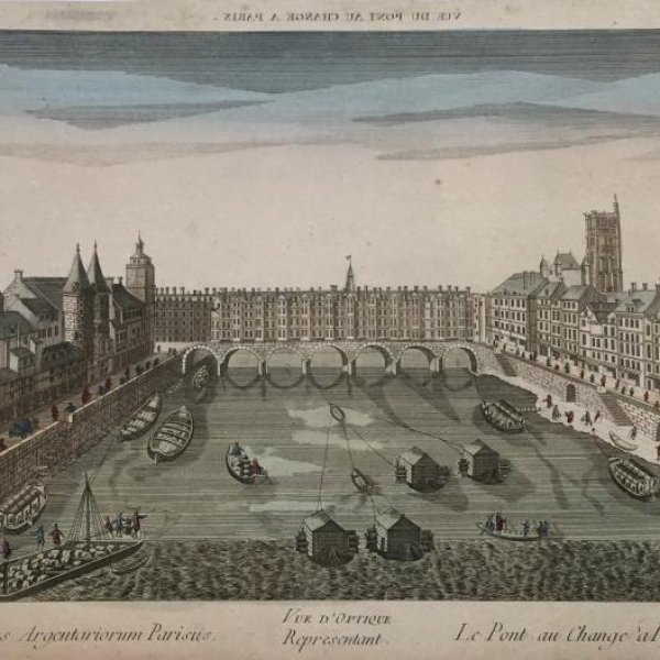 VUE D'OPTIQUE DU XVIIIE SIECLE