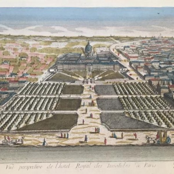 VUE D'OPTIQUE DU XVIIIE SIECLE