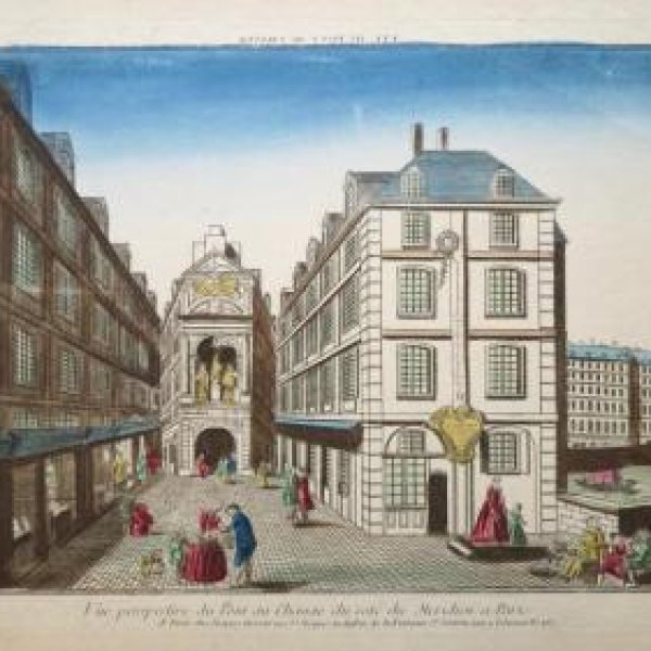 VUE D'OPTIQUE XVIIIe SIECLE