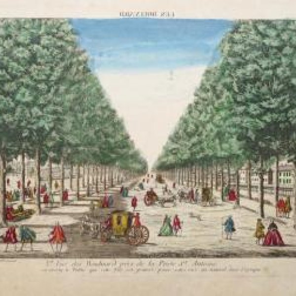 VUE D'OPTIQUE XVIIIe SIECLE