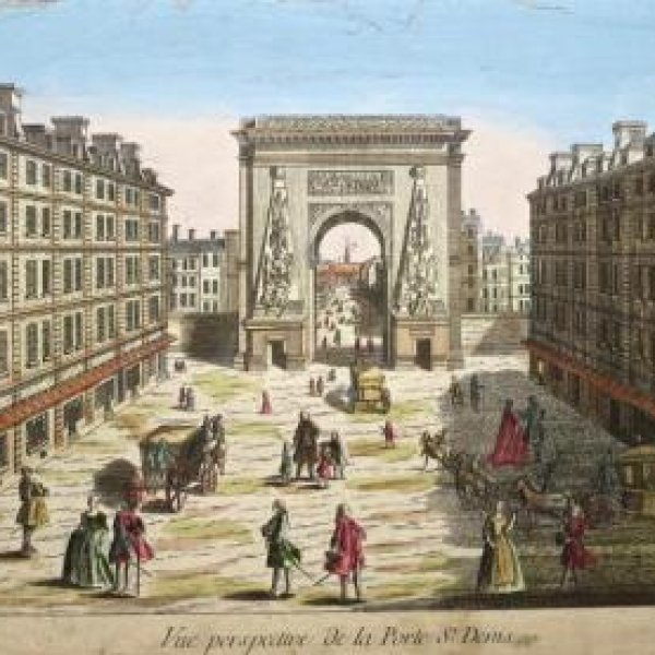 VUE D'OPTIQUE XVIIIe SIECLE