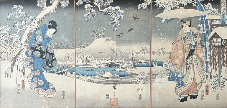 KUNISADA Utagawa, dit TOYOKUNI III et HIROSHIGE Ando