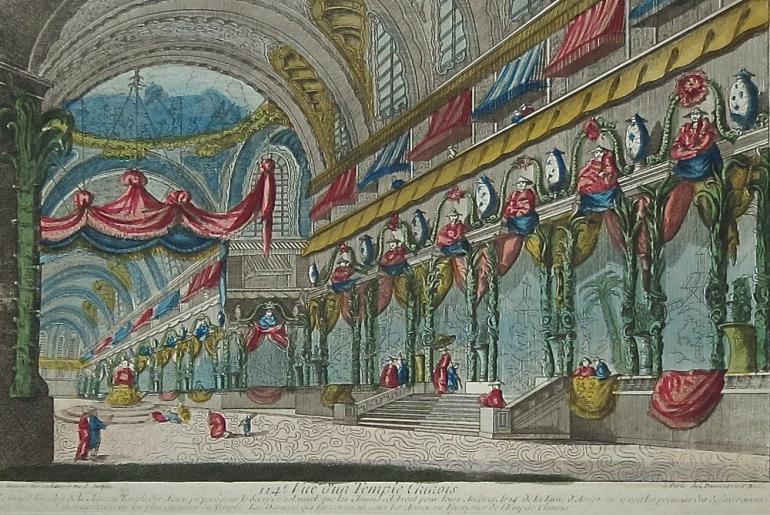 VUE D\'OPTIQUE XVIIIe SIECLE